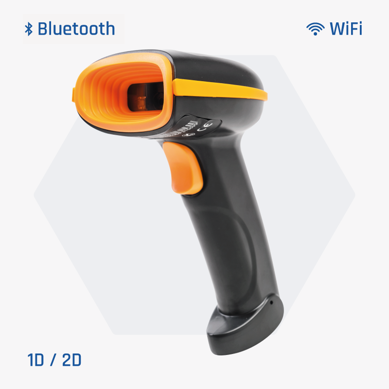 Imagen del producto Lector de códigos de barras 2D dual Bluetooth + WiFi L2DBT