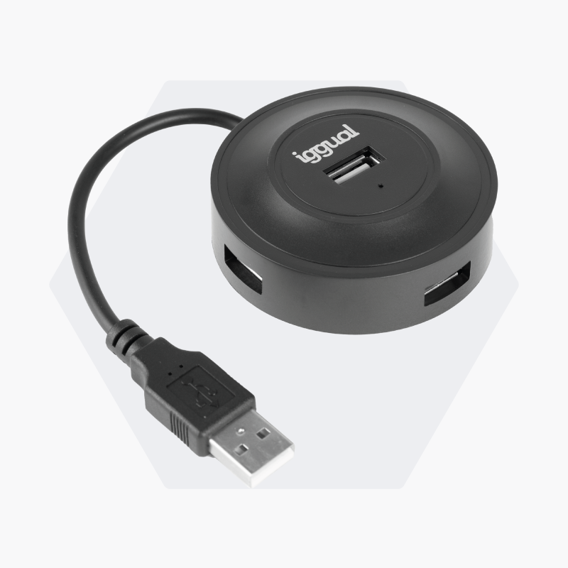 Imagen del producto Hub USB 2.0 x 4 puertos USBHubR2.0x4p