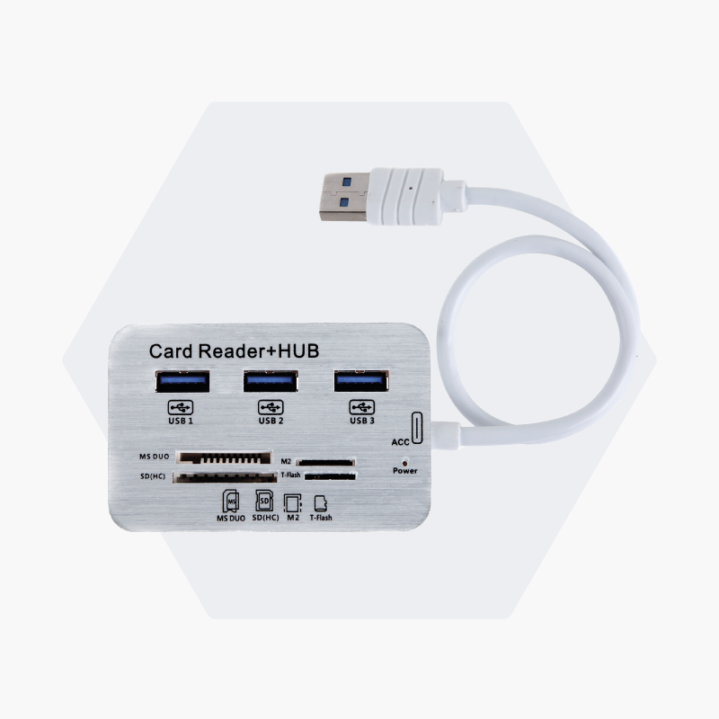 Imagen del producto Hub USB 3.0 x 3p + Lector tarjetas USB 3.0