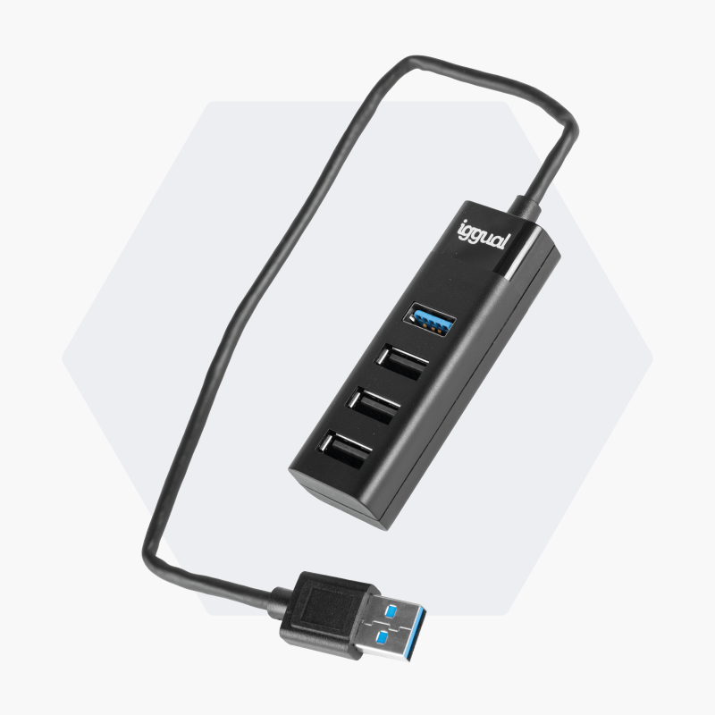 Imagen del producto Hub USB x 3 puertos USB 2.0 + 1 USB 3.0