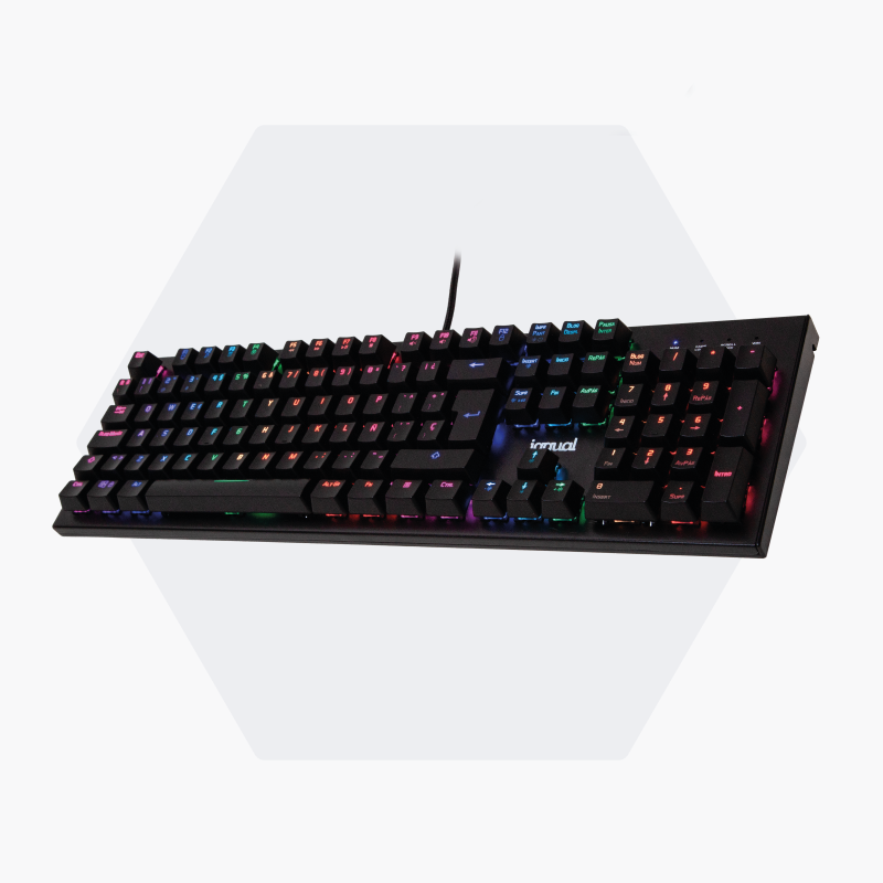 Imagen del producto iggual Teclado gaming mecánico OBSIDIAN RGB negro