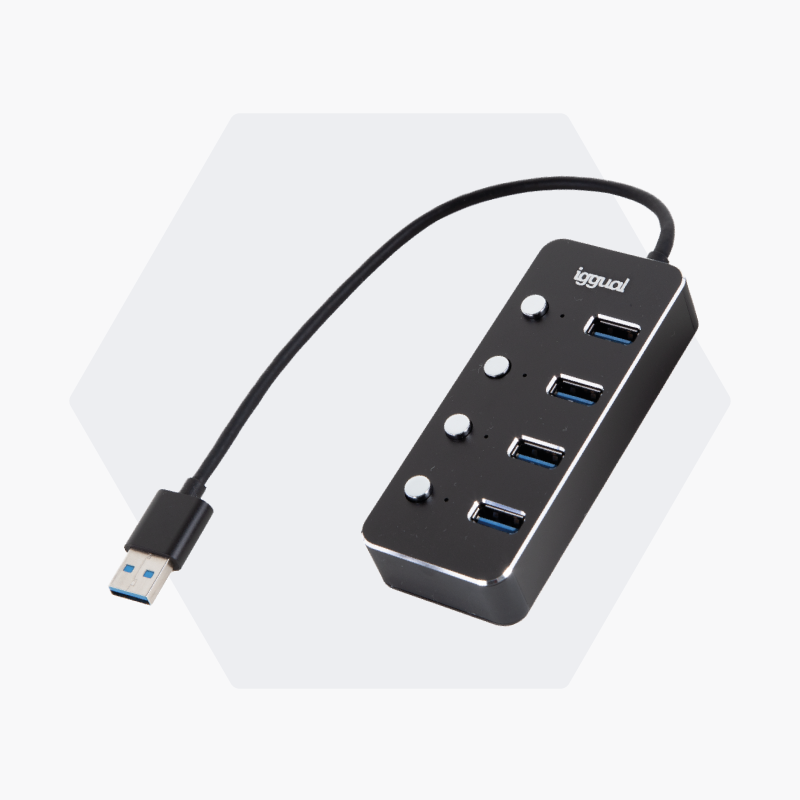 Imagen del producto Hub tipo A x 4 puertos USB 3.1 4BUTTONS