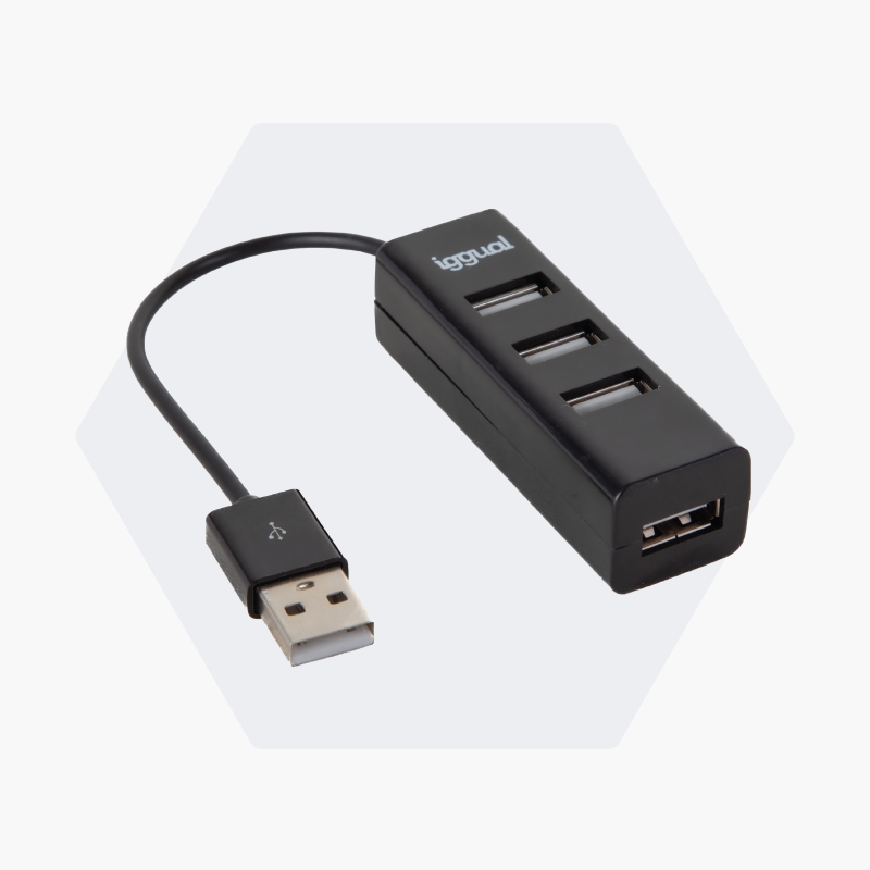 Imagen del producto Hub USB 2.0 x 4 puertos HUB-A-4p